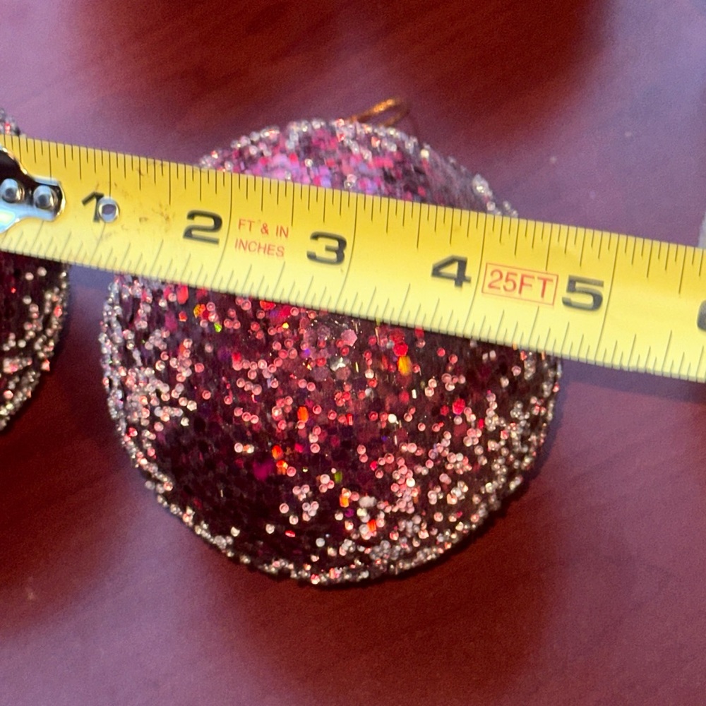 Apples Pears Beaded Sugar Frosted Fruit Decor - Picture 8 of 9